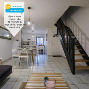 Duplex Gite Sebari centre ville parking proche CNPE